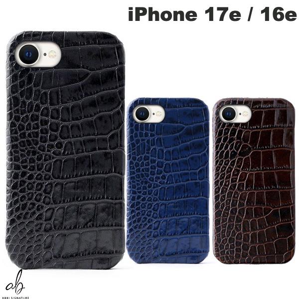 iPhone 17e Case, Genuine Leather, Made in Japan, ABBI SIGNATURE iPhone 17e / 16e LIPARI Italian Leather, MagSafe Compatible, Back Cover, Abby Signature (Smartphone Case/Cover) Genuine Leather