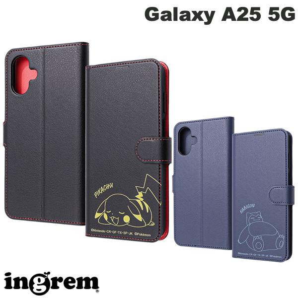 【期間限定セール★〜3/10まで】 Galaxy A25 5G ケース 手帳型 カード収納 ポケモン pokemon ピカチュウ カビゴン かわいい ingrem Galaxy A25 5G ポケットモンスター 衝撃吸収 マグネットベルト シンプル 手帳型レザーケース イングレム (アンドロイドスマホケース・カバー)