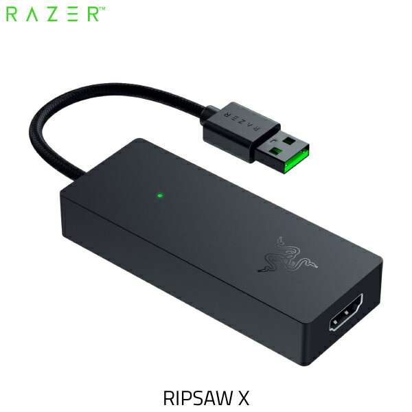  Razer Ripsaw X 4K 30FPS プラグアンドプレイ対応 HDMI 2.0 / USB 3.0 接続 コンパクトキャプチャーボード # RZ20-04140100-R3M1 レーザー (ビデオ入出力・コンバータ)