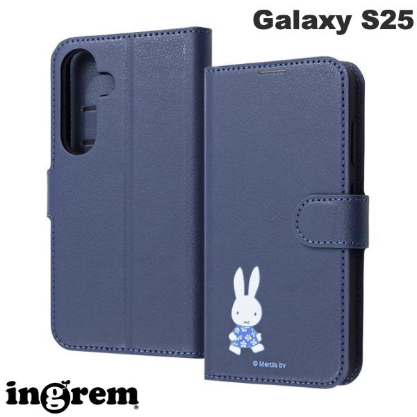 樂天商城 - Galaxy S25 ケース ingrem Galaxy S25 衝撃吸収 マグネットベルト シンプル 手帳型レザーケース ミッフィー_てくてく # IJ-BGS25ELC1DN/MF69 イングレム (アンドロイドスマホケース・カバー) ギャラクシー