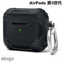 elago AirPods 3 SOLID ARMOR Black # EL_AP3CSSCDA_BK GS (AirPods P[X)