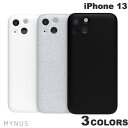 MYNUS iPhone 13 CASE ミニマルデザイン マイナス (スマホケース・カバー) おしゃれ マイナス シンプル 背面 カバー ミニマリスト 薄型 軽量 手触り フィット感 スリム メンズ レディース グレー 黒 白
