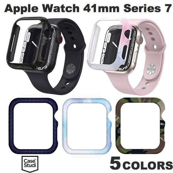 ネコポス送料無料 【在庫限り】 Casestudi Apple Watch 41mm Series 8 / 7 PRISMART ハードケース ケーススタディ (アップルウォッチケース カバー) カバーケース 透明 マーブル かわいい KUTUROGIAN クツロギアン