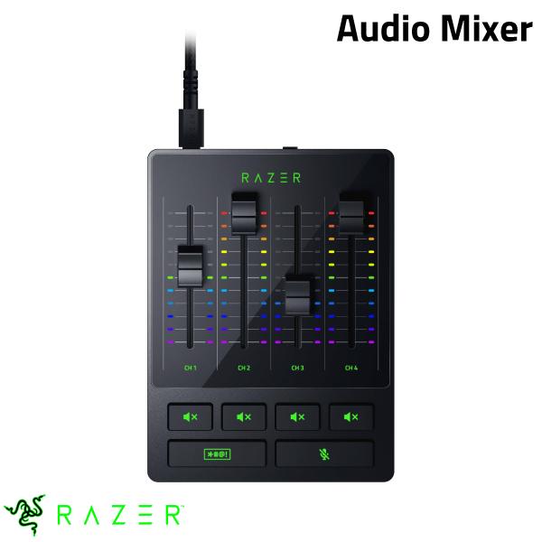 ●合わせて買いたい商品●気になる商品Audio Mixer配信用オールインワンアナログミキサー 複合オーディオコントロール■ 配信用オールインワンアナログミキサー配信用の使いやすいオールインワンアナログミキサーです。セットアップ、制作作業を最適化します。ミキシングを完全にコントロールしてスタジオクオリティの作品を制作できます。プロフェッショナルな優れたサウンドを、簡単にミキシングして制作が可能になりました。■ アナログオーディオミキサー手間のかかるソフトウェアを使わなくても、設定さえすれば完全なハードウェア制御を行えるミキサーで、簡単にオーディオを調整できます。アナログおよびデジタル接続用に複数の入力ソースが使用可能です。■ ミュートボタン付き 4 チャンネルインターフェイスRazer Synapse によりマイク用の 1 つのダイレクトライン出力と、Razer Synapse にて割り当てられる他の 3 つのチャンネルにより、マイク、 ゲーム、音楽/チャット、システムの音量を個別に微調整またはミュートして、完璧なミキシングを行うことができます■ XLR 入力装備プリアンプ 明瞭でクリアな音声品質ミキサーは XLR マイクに対応しており、-12dB から 39.7dB まで 0.75dB ずつゲインを調整できる超クリーンローノイズゲインプリアンプを 搭載しているため、マイクの出力を増幅することができます[仕様情報]Mixer T2 の概要·オーディオミキシング用 4 チャンネル·4 つの物理的なオーディオチャンネル用トグルミュートボタン。·マイクのミュート (長押し) とビープ音ボタン·XLR 入力、ライン出力/ライン入力、オプティカル入力、ヘッドフォン出力、マイク入力などのオーディオ接続。·EQ、コンプレッサー、ノイズゲート、エコー、リバーブ、ボイスチェンジャーなどのオーディオ効果·カスタマイズ可能な Razer Chroma ライティング·Razer Synapse によるオーディオチャンネルの割り当て。アナログ接続·次のいずれかのソースからのマイク入力: XLR (バランス) ジャック6.35 mm TRS (バランス) ジャック3.5mm TS (アンバランス) ジャック。·1 x 3.5mm TRS ライン入力·1 x 3.5mm TRS ライン出力·1 x 3.5mm TRS ヘッドフォン出力デジタル接続·1 x USB2.0 Type-C·1 x オプティカル Toslinkハードウェアユーザーコントロール·4 x チャンネル音量スライドフェーダー·4 x チャンネルミュートボタン·1 x マイクミュートボタン·1 x ビープ音ボタン·1 x 48V ファンタム電源ボタンRazer Synapse によるソフトウェアユーザーコントロール·チャンネルルーテングコントロール·チャンネルルーテングコントロール·マイクセットアップ·Chroma ライティングコントロール·オーディオ効果コントロール·ファームウェアアップデートChroma ライティング·すべてのボタン (48V ファンタム電源ボタンを除く) が Razer Chroma RGB 対応。チャンネル番号と音量レベルを Razer Synapse でカスタマイズ可能。ディスプレイ (LED インジケータ)·4 x チャンネル音量レベル (各チャンネル 0~100% の 11 LED レベル)·4 x チャンネルミュートボタン·1 x マイクミュートボタン·1 x ビープ音ボタン·Razer ワードマークロゴ電源 / 電圧·電源入力: USB 給電·消費電力:5V/500mAシステム要件·Microsoft Windows 10パッケージの内容·1 x Razer Audio Mixer·1 x USB2.0 Type-A - Type-C ケーブル·1 x 製品情報ガイド[保証期間]1年間[メーカー]レーザー Razer型番JANRZ19-03860100-R3M18886419377160[対応] Windows[性能] ボリュームコントロール[性能] 光る[用途] ライブ配信[端子] 6.3mm(1/4インチ)[端子] XLR[色] ブラック[規格] USB Type-C[規格] USB2.0[規格] mini-pinRazer Audio Mixer 配信用オールインワン アナログオーディオミキサー # RZ19-03860100-R3M1 レーザー