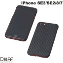 ネコポス発送 Deff iPhone SE 第3世代 / SE 第2世代 / 8 / 7 Ultra Slim Light Case DURO マットブラック DCS-IPDSE3KVMBK ディーフ (スマホケース カバー)