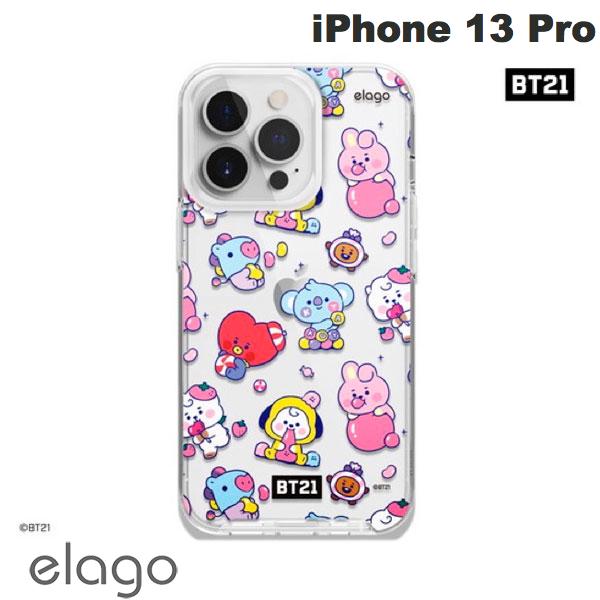   elago iPhone 13 Pro LINE FRIENDS COLLABORATION BT21 JELLY CANDY PCxTPUハイブリッドケース 7 Flavors # EL_IMPCSPTJH_7F エラゴ (スマホケース・カバー)