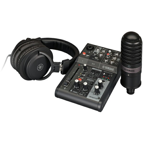 ڤڡ YAMAHA AG03MK2 LSPK Live Streaming Pack / AG03MK2 ߥ / YCM01 ǥ󥵡ޥ / YH-MT1إåɥۥ / XLR֥ 륤 饤֥ȥ꡼ߥ󥰥ѥå ֥å # AG03MK2 B LSPK ޥ (쥳ǥ󥰵) å إåɥۥ ޥ