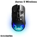 SteelSeries Aerox 5 Wireless 有線 / 2.4GHz / Bluetooth 5.0 両対応 超軽量 ワイヤレス 9ボタン ゲーミングマウス 62406J スティールシリーズ (マウス)