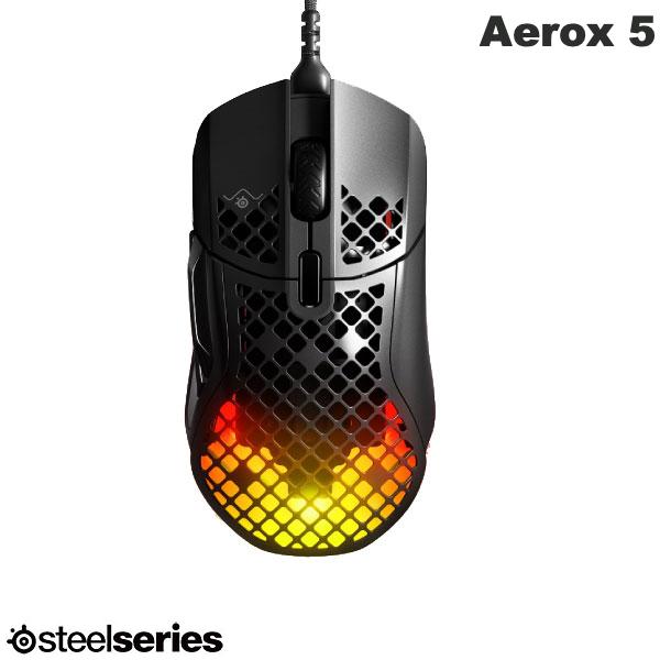 SteelSeries Aerox 5 有線 超軽量 9ボタン ゲーミングマウス # 62401J スティールシリーズ (マウス) 1