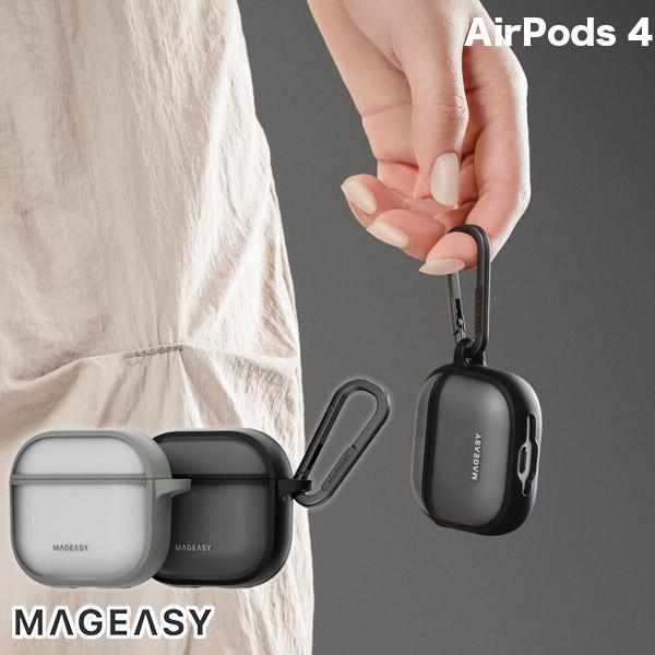 MagEasy AirPods 4 Roam カラビナ付き耐衝撃ケース マグイージー (Apple イヤホンケース)
