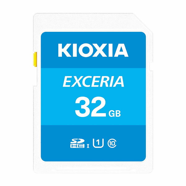 [lR|X] KIOXIA 32GB EXCERIA UHS-I Class10 U1 SDHC J[h COpbP[W # LNEX1L032GG4 LINVA (SDHC [J[h)