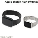  WEARPLANET Apple Watch 41 / 40 / 38mm サージカルステンレス製 プレミアムメタルバンド ウェアプラネット (アップルウォッチ ベルト バンド) 高品質 バタフライバックル