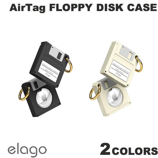 [ネコポス送料無料] elago AirTag FLOPPY DISK シリコンケース エラゴ (AirTag エアタグ ホルダー カバー) フロッピー風