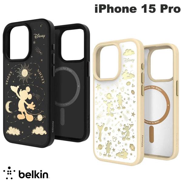 iPhone15Pro ケース ディズニー ミッキー かわいい おしゃれ BELKIN iPhone 15 Pro SheerForce MagSafe対応保護ケース ディズニー スターミッキー限定モデル ベルキン (スマホケース・カバー)