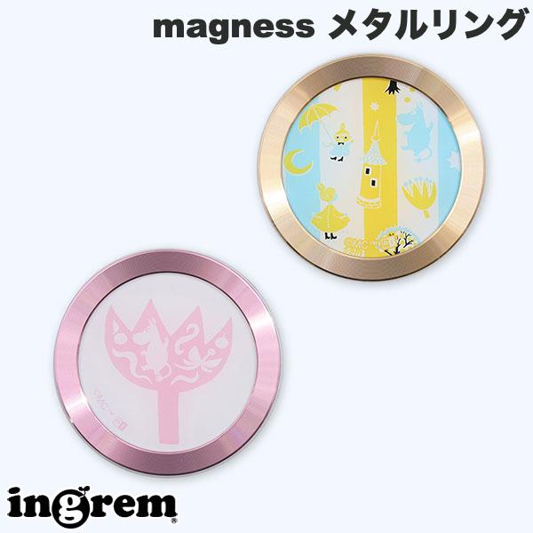 メタルリング MagSafe対応 ムーミン ingrem ムーミン magness メタルリング ステッカー イングレム