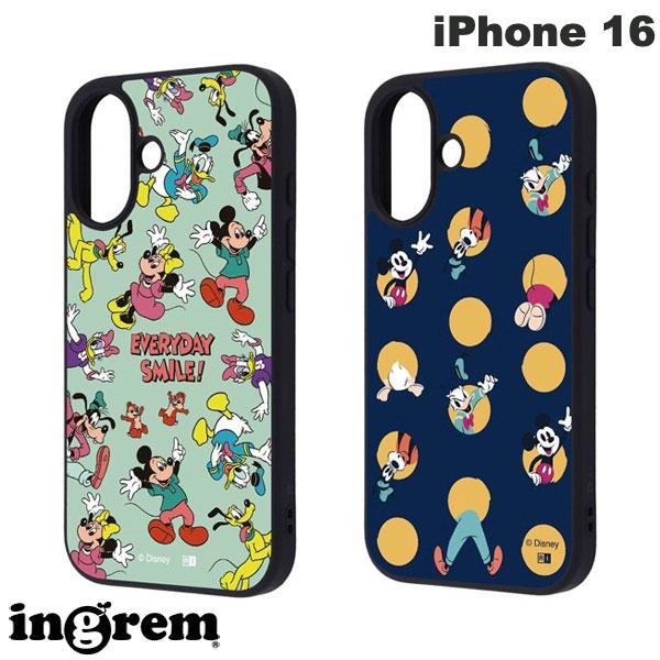 iPhone 16 케이스 디즈니 미키 미니 칩과 데일 ingrem iPhone 16 디즈니 maru 충격 흡수 범퍼 하이브리드 케이스 잉글렘 (스마트폰 케이스 커버)