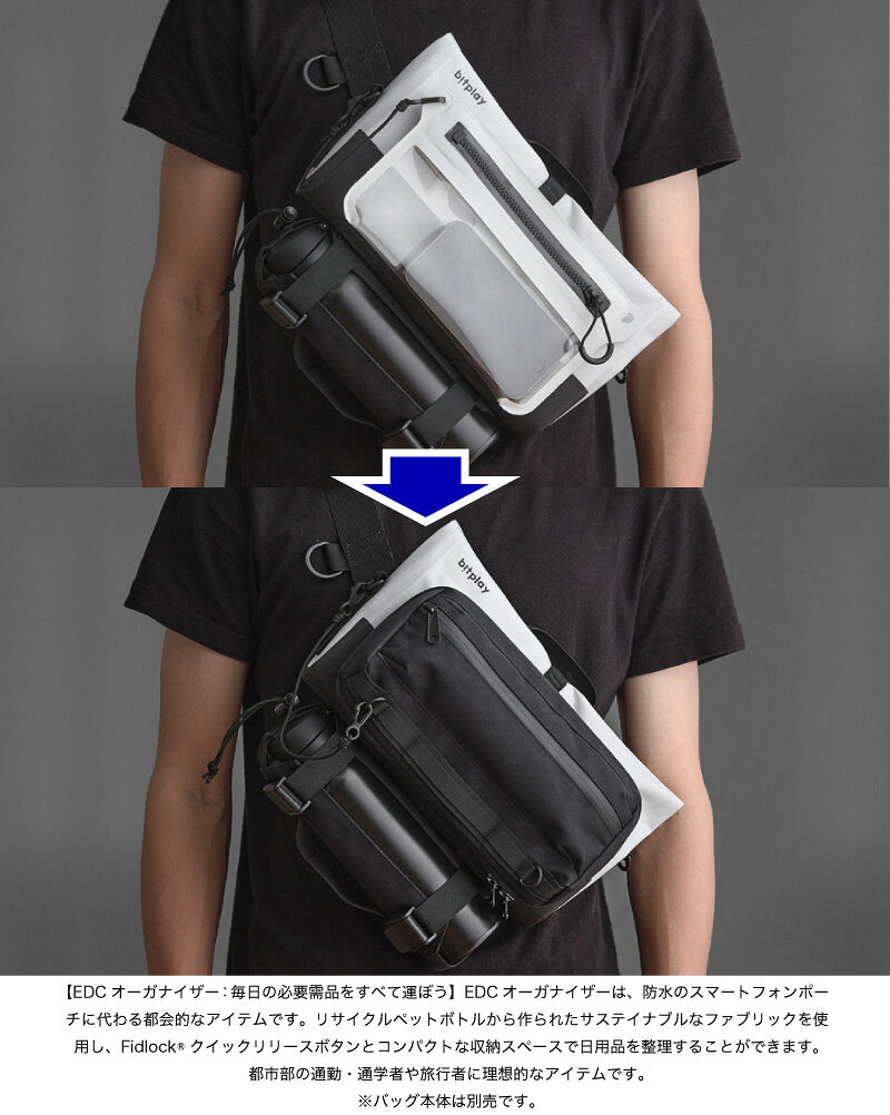 ガジェットポーチ ショルダー スマホポーチ bitplay AquaSeal Active用 EDCオーガナイザー # ASL-ACT-EO-PK-01 ビットプレイ (バッグ・ケース) ケース サコッシュ kitcut-ps-10125574 Premium Selection 楽天市場店 サンプル画像2