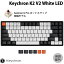 Keychron K2 V2 MacѸ ͭ / Bluetooth 5.1 磻쥹 ξб ƥ󥭡쥹 ۥåȥå Gateron G Pro 㼴 84 WHITE LED饤 ᥫ˥륭ܡ # K2-A3H-US  (Bluetoothܡ)