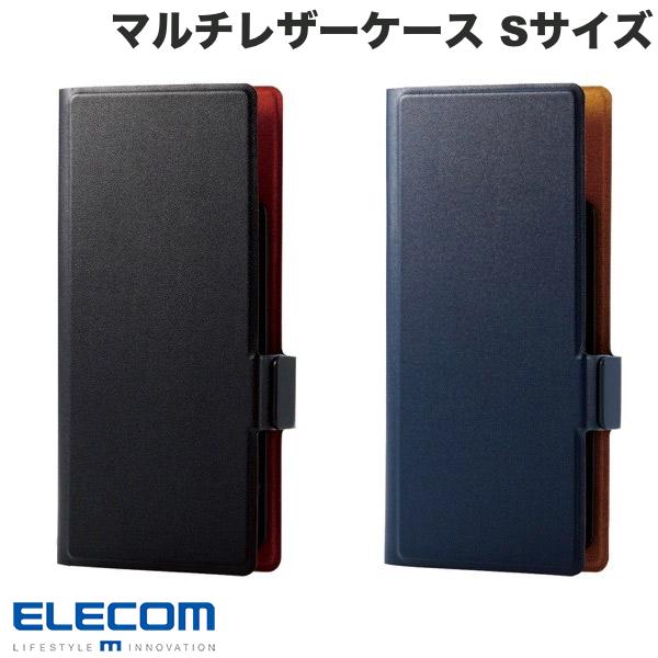 乐天商城 - エレコム スマートフォン用マルチレザーケース スライド式 手帳型 UltraSlim 薄型 磁石付き Sサイズ (スマホケース)