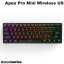 [楽天1位] SteelSeries Apex Pro Mini Wireless US 英語配列 61キー 有線 / 2.4GHz / Bluetooth 5.0 ワイヤレス テンキーレスメカニカルゲーミングキーボード OmniPointスイッチ # 64842J スティールシリーズ