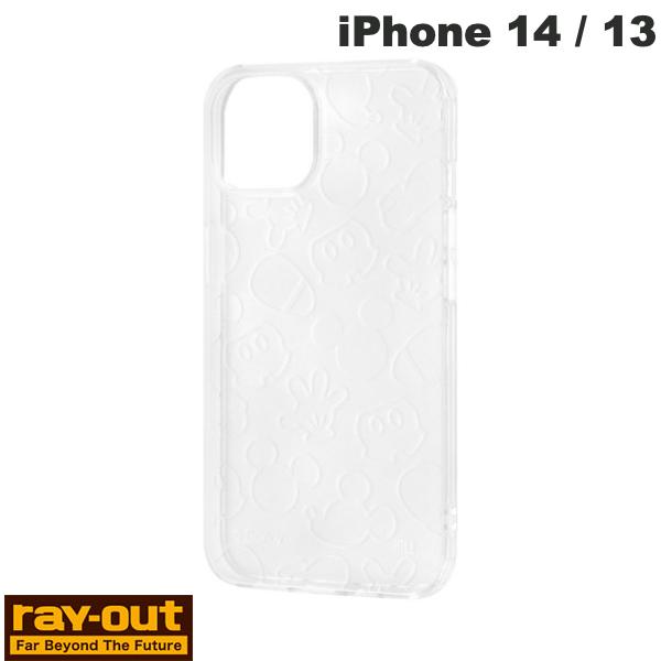 Ray Out iPhone 14 / 13 ディズニーキャラクター TPUソフトケース キラキラ ミッキ...