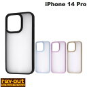  Ray Out iPhone 14 Pro マットハイブリッドケース SHEER レイアウト (スマホケース・カバー)