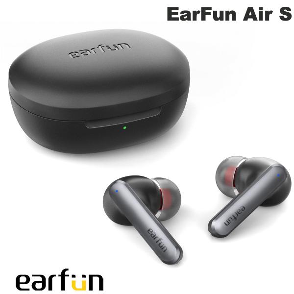  EarFun Air S Bluetooth 5.2 ノイズキャンセリング搭載 IPX5 防滴 完全ワイヤレスイヤホン ブラック # EarFun Air S イヤーファン (左右分離型ワイヤレスイヤホン)
