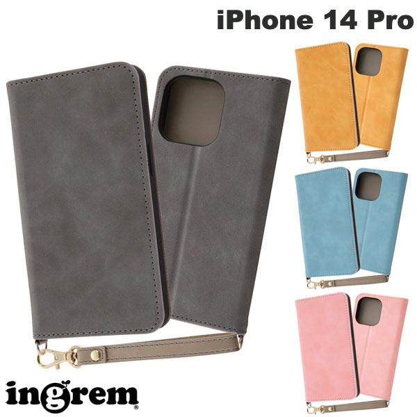 ingrem iPhone 14 Pro 내충격 수첩형 가죽 케이스 Raffine 잉글렘(스마트폰 케이스·커버)