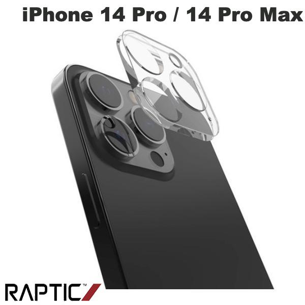 RAPTIC iPhone 14 Pro / 14 Pro Max Glass カメラレンズカバー Clear # RT_INUSPBGGL_CL ラプティック (カメラレンズプロテクター)
