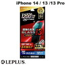 [lR|X] LEPLUS iPhone 14 / 13 / 13 Pro GLASS PREMIUM FILM Sʕی 3 u[CgJbg 0.33mm # LN-IM22FGTB vX (tیKXtB)