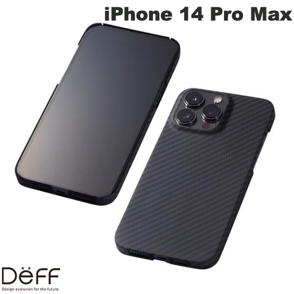  Deff iPhone 14 Pro Max Ultra Slim & Light Case DURO マットブラック # DCS-IPD22LPKVMBK ディーフ (スマホケース・カバー) デューロ ケブラー アラミド繊維 軽量 薄い