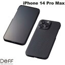  Deff iPhone 14 Pro Max Ultra Slim & Light Case DURO マットブラック # DCS-IPD22LPKVMBK ディーフ (スマホケース・カバー) デューロ ケブラー アラミド繊維 軽量 薄い