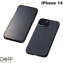 ネコポス発送 Deff iPhone 14 Ultra Slim Light Case DURO マットブラック DCS-IPD22MKVMBK ディーフ (スマホケース カバー) デューロ ケブラー アラミド繊維 軽量 薄い