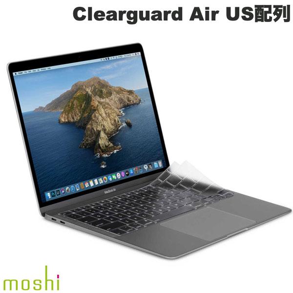 キーボードカバー moshi MacBook Air 13インチ M1 2020 Clearguard キーボードカバー US配列 mo-cld-mauu エヴォ (キーボード) 水洗い可能 クリア 高透明