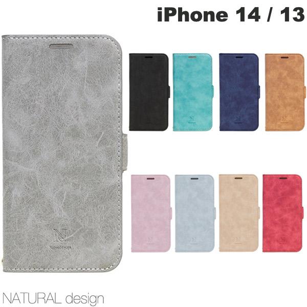  NATURAL design iPhone 14 / 13 手帳型ケース ストラップ付 STYLE NATURAL ナチュラルデザイン (スマホケース・カバー)