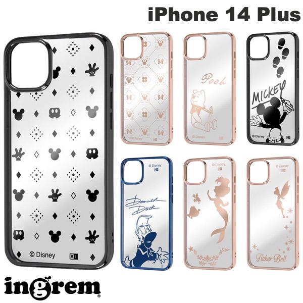 ingrem iPhone 14 Plus 디즈니 캐릭터 TPU 소프트 케이스 META 메탈릭 잉글렘(스마트폰 케이스·커버)