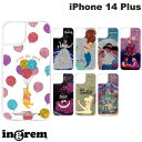 ingrem iPhone 14 Plus ディズニーキャラクター ラメ グリッターケース イングレム (スマホケース・カバー)