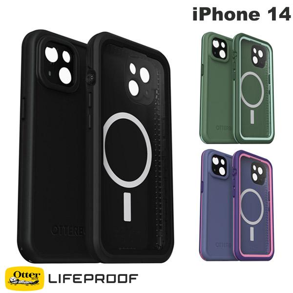 OtterBox LifeProof iPhone 14 FRE ɿ ɿ  Ѿ׷  MagSafeб åܥå 饤եץ롼 (ޥۥС) Ϥ   ȥɥ ɿ奱 [bosui2023]