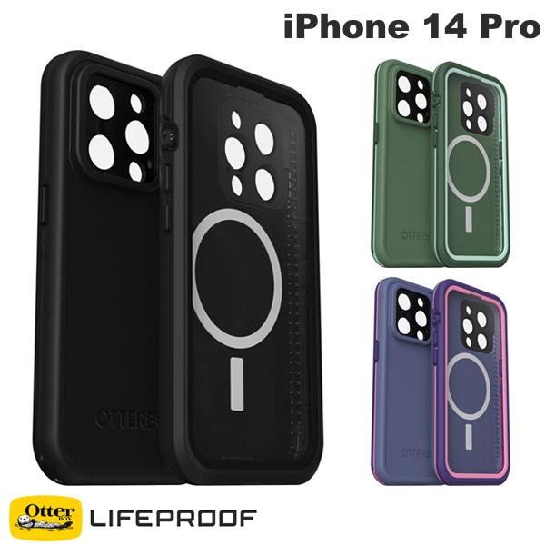 OtterBox LifeProof iPhone 14 Pro FRE ɿ ɿ  Ѿ׷  MagSafeб åܥå 饤եץ롼 (ޥۥС) Ϥ   ȥɥ ɿ奱 [bosui2023]