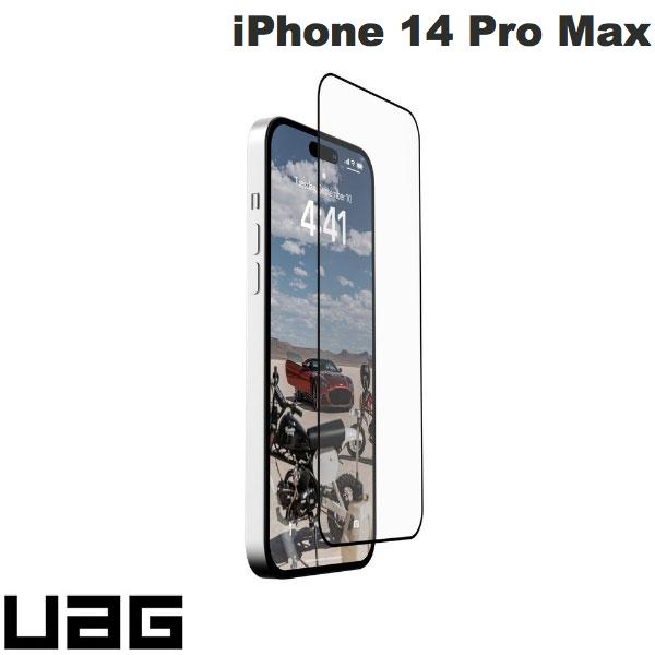UAG iPhone 14 Pro Max SCREEN SHIELD PLUS 二重強化ガラスフィルム Clear Black 0.5mm # UAG-IPH22LB-SPPLSBK ユーエージー (スマホ用液晶保護ガラスフィルム) Urban Armor Gear