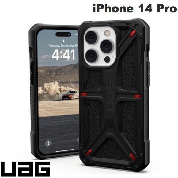 乐天商城 - UAG iPhone 14 Pro MONARCH (モナーク) コンポジットケース Kevlar Black # UAG-IPH22MB-P-KB ユーエージー (スマホケース・カバー) 米軍 規格 耐衝撃 Urban Armor Gear ケブラー アラミド繊維 耐衝撃 最強