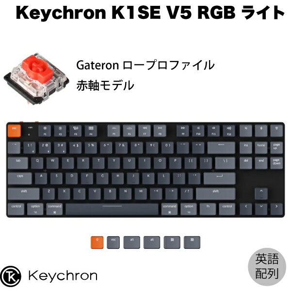 Keychron K1 SE V5 Macpz L / Bluetooth 5.1 CX Ή eL[X [vt@C Gateron Ԏ 87L[ RGBCg JjJL[{[h # K1SE-B1-US L[N (BluetoothL[{[h) yKiz