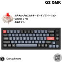Keychron Q2 QMK カーボンブラック Mac英語配列 有線 テンキーレス ホットスワップ Gateron G Pro 赤軸 66キー RGBライト カスタムメカニカルキーボード ノブバージョン # Q2-M1-US キークロン (キーボード) 【国内正規品】