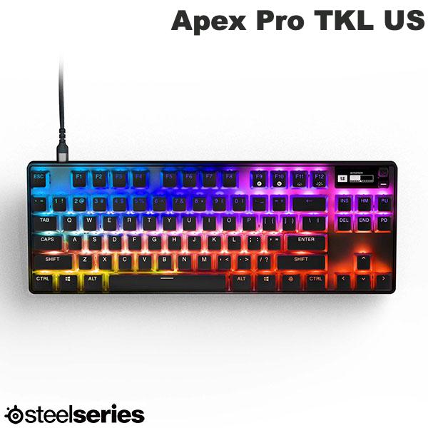 【あす楽】 SteelSeries Apex Pro TKL US 2023 英語配列 84キー 有線 テンキーレスメカニカルゲーミングキーボード APC機能 OmniPoint 2.0 スイッチ # 64856J スティールシリーズ キーボード 