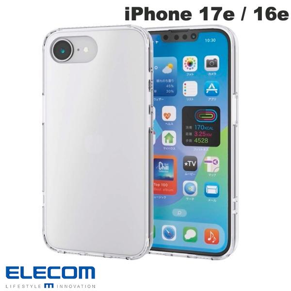 ELECOM iPhone 17e / 16e 하이브리드 케이스 스탠다드 실키 클리어 # PM-A25SHVCKMCR ELECOM (스마트 폰 케이스 커버)