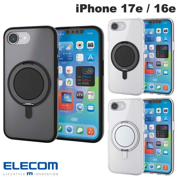 ELECOM iPhone 17e / 16e 하이브리드 케이스 MAGKEEP 스탠드 (스마트폰 케이스 커버)