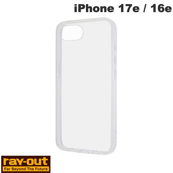 iPhone17e 케이스 클리어 케이스 투명 Ray Out iPhone 17e / 16e Like standard 충격 흡수 범퍼 하이브리드 케이스 클리어 # RT-P50CC2/CM 레이아웃 (스마트폰 케이스 커버)