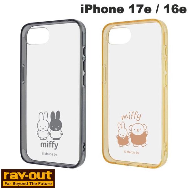 미피 iPhone17e 케이스 클리어 케이스 투명 Ray Out iPhone 17e / 16e 미피 Like standard 내충격 하이브리드 케이스 Charaful 레이아웃(스마트폰 케이스·커버)