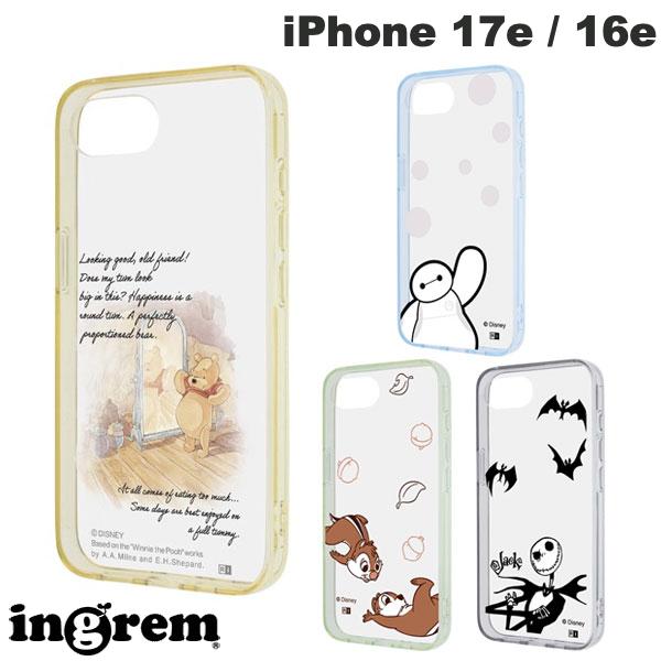 iPhone17e 케이스 디즈니 푸우 베이맥스 칩과 데일 ingrem iPhone 17e / 16e 디즈니 충격 흡수 범퍼 하이브리드 케이스 잉글렘(스마트폰 케이스·커버)