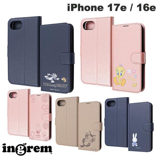 iPhone17e 케이스 수첩 수첩형 톰과 제리 미피 다얀 ingrem iPhone 17e / 16e 충격 흡수 마그넷 벨트 심플 수첩형 가죽 케이스 잉글렘 (스마트폰 케이스·커버) 트위티